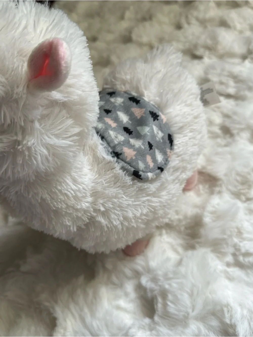 Plush White Alpaca/Llama Toy